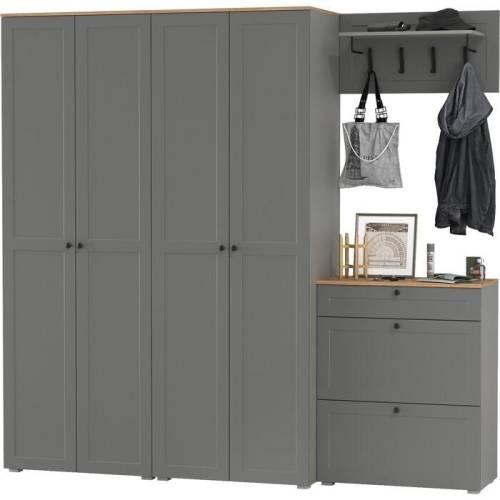 Прихожая Остин №46 Графит/дуб золотой