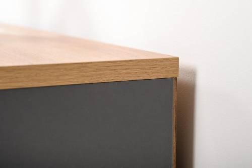 Комод Остин 16.240, Серый Графит/Дуб Золотой Крафт