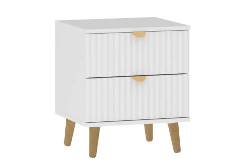 НМ 040.19 Тумба прикроватная Дакота, Меренга/Белый