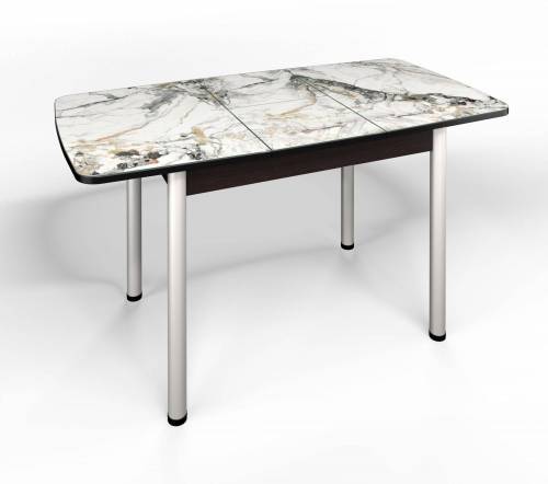 Стол СМ-6 Флорида ноги окрас круглый венге/серебро