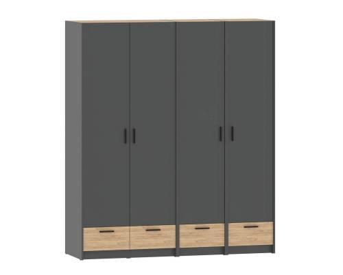Набор шкафов Оттавия №5 / Антрацит / Дуб Крафт Золотой