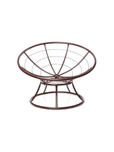 Кресло ПАПАСАН без ротанга коричневое, коричневая подушка