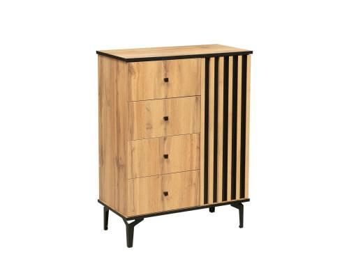 Комод Либерти 51.05 (опора 150) Дуб вотан/Черный