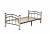 Скарлетт кровать односпальная 900 Дуб Сонома/черный