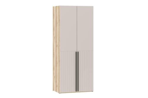 200.04 Шкаф для одежды ПВХ+200.04 Полки Арден, Черный/Дуб Делано