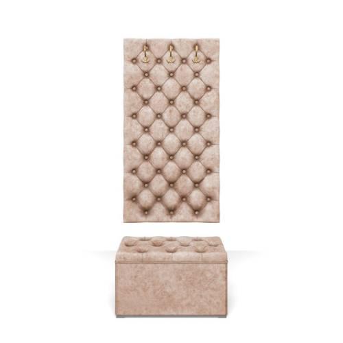 Прихожая Мишель 750 / Велюр Латте