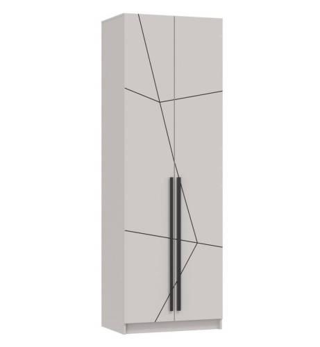 Шкаф для одежды 67.14 "Брандо" (2-х дв.) МДФ ГЕОМЕТРИЯ Кашемир