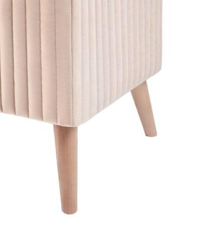 А-3 Пуф квадратный стеганный (на ножках), № N04 Бежевый