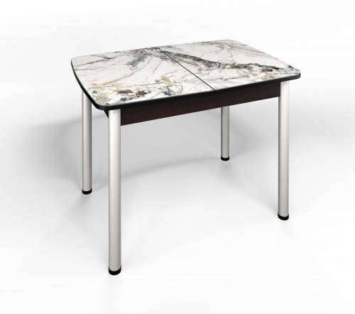 Стол СМ-6 Флорида ноги окрас круглый венге/серебро