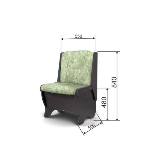 Скамья Лотос 550 / Венге / Велюр Мохито