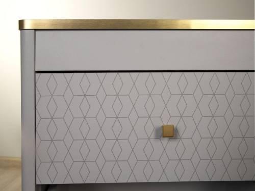 Комод 65.01 Антре серый / золото