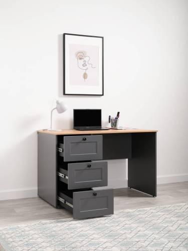 Стол письменный Остин 12.159, Серый Графит/Дуб Золотой Крафт