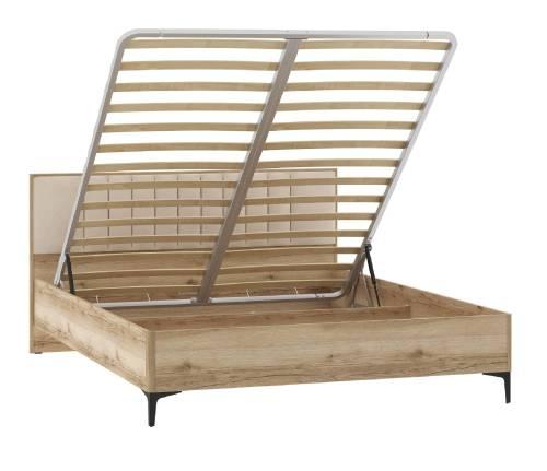 НМ 040.54 Кровать ПМ Арден, Велюр Вивальди 4/Дуб Делано