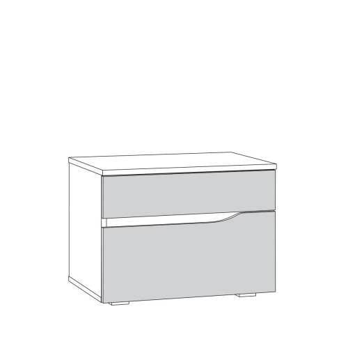 Спальня Муссон Белый/Дуб Эндгрейн