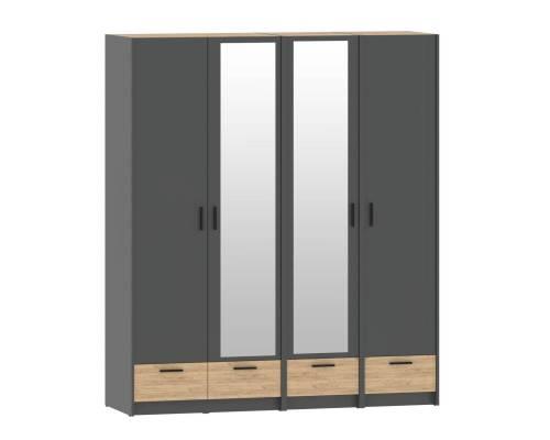 Набор шкафов Оттавия №6 / Антрацит / Дуб Крафт Золотой