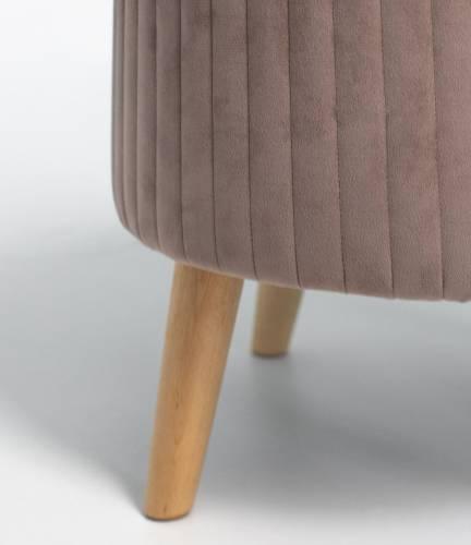 А-1 Пуф круглый стеганный (на ножках), №08 Какао