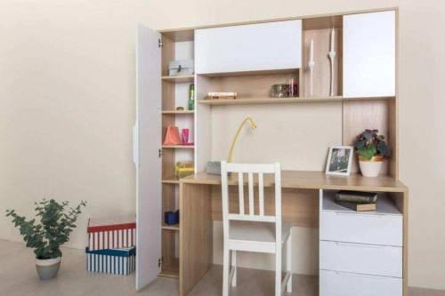 Комфорт Стол компьютерный 12.95 дуб сонома/белый