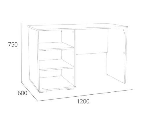 НМ 041.68 Стол письменный+НМ 041.69 Надстройка Элиот