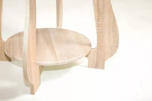 Стол журнальный СЖ-24 с рисунком Р-3/дуб сонома