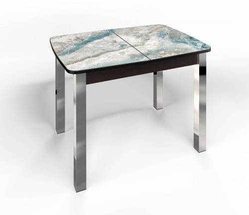 Стол СМ-7 Флорида ноги окрас квадратный венге/хром