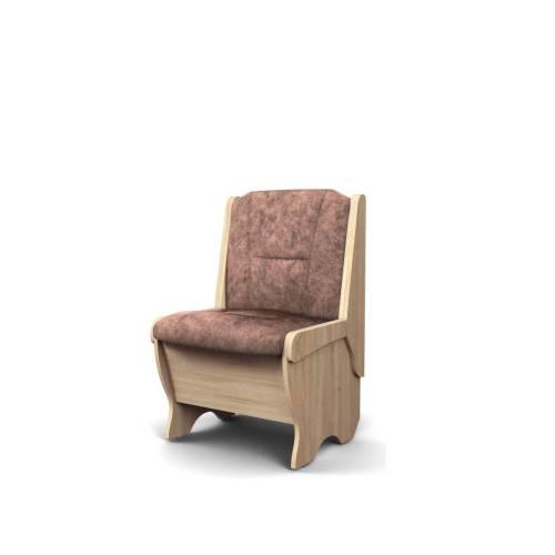 Скамья Лотос 550 / Дуб Сонома / Велюр Коньяк