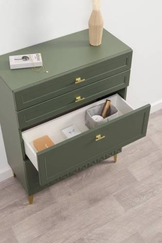 Комод Марион 16.249, Дымчатый Зеленый/Олива шагрень