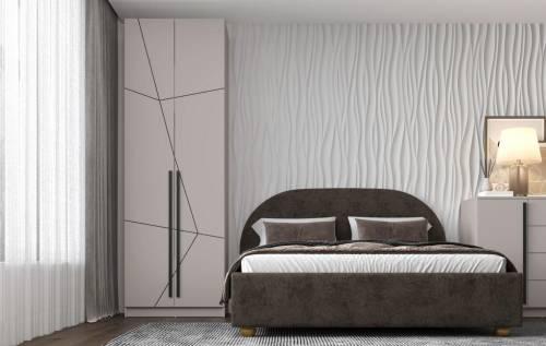 Шкаф для одежды 67.14 "Брандо" (2-х дв.) МДФ ГЕОМЕТРИЯ Кашемир