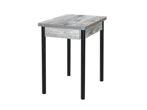 Стол обеденный Глайдер/ Бетон пайн темный /Опора № 2-круглая муар черный