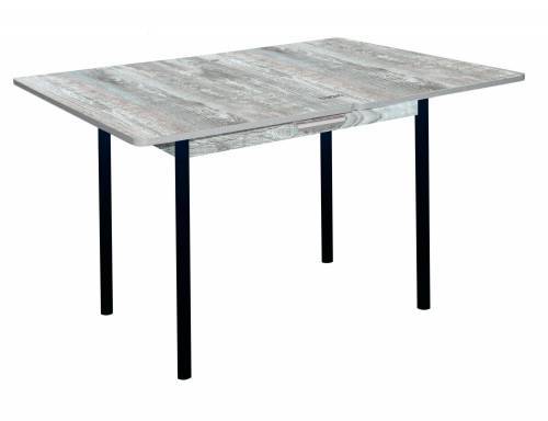 Стол обеденный СИМПЛ с ящиком  / Бетон пайн темный /Опора № 2-круглая муар черный