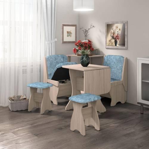 Скамья Лотос 550 / Ясень светлый / Велюр Лагуна