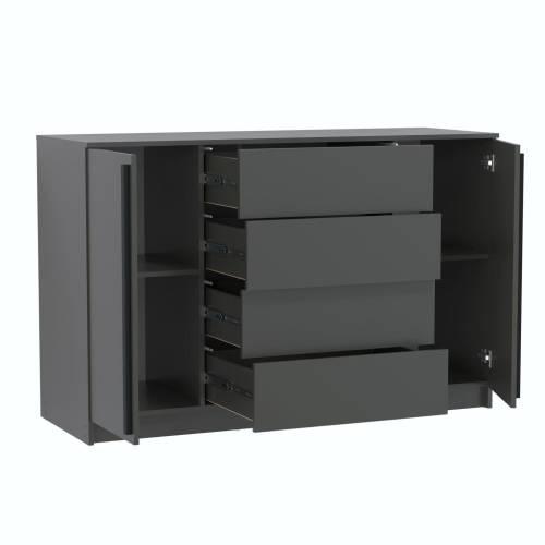 Комод 67.11 "Брандо" ЛДСП Диамант серый