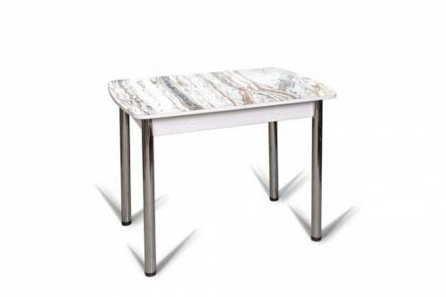 Стол Флорида СМ-2/Серебро/Белый
