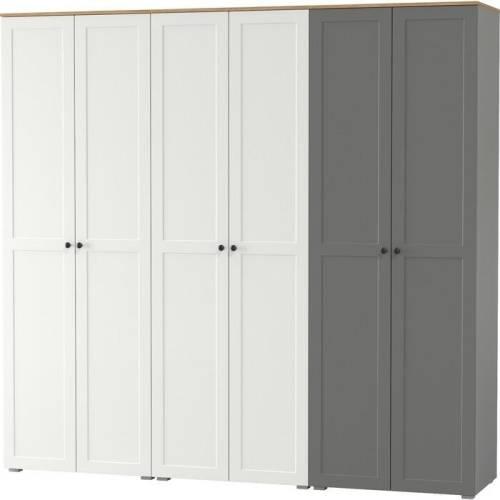 Набор мебели Остин №6 Белый шагрень/Графит/дуб золотой