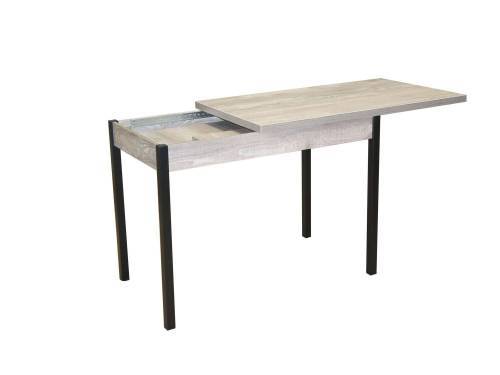 Стол обеденный Бродвей Бетон темный / черный