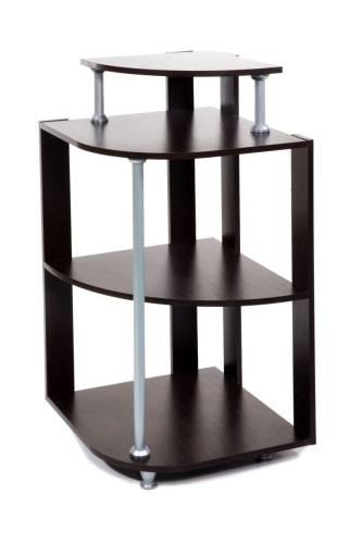 Кухонный набор скамья Лотос 550+550+Стол СКР-1+табурет Тюльпан-2 шт.+Этажерка / Венге / Велюр Латте