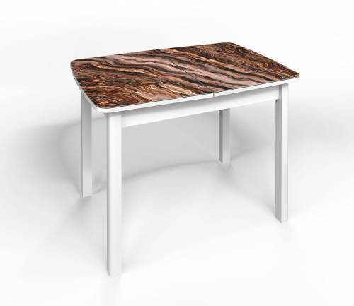 Стол СМ-8 Флорида опора массив прямая белый