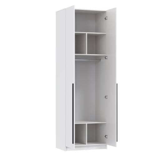 Шкаф для одежды 67.10 Брандо (2-х дв.) МДФ Белый