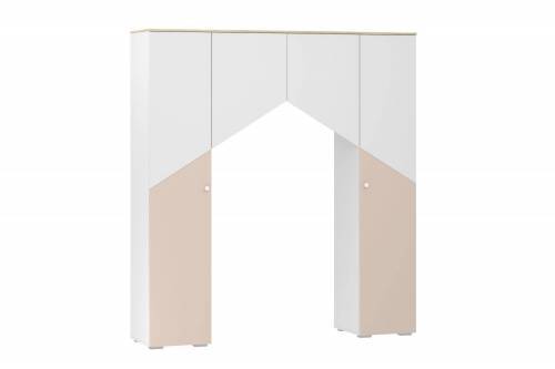 Шкаф комбинированный НМ 041.45 Банни Дуб сонома/белый/бисквит