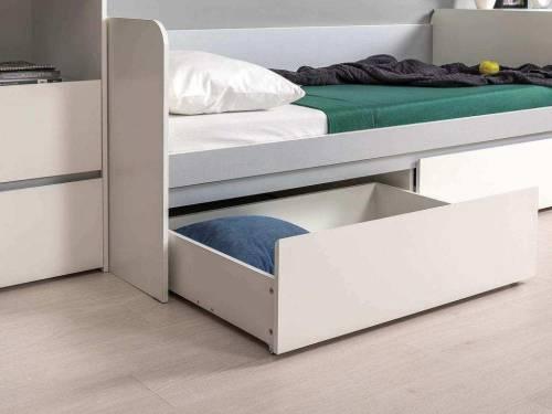 Торонто кровать 11.39 Белый/Серый