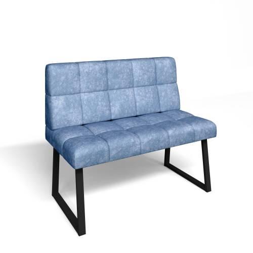 Кухонный диван Реал РМД 1100 / Велюр Лагуна / Черный муар