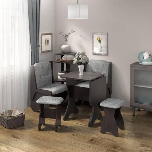 Скамья Лотос 550 / Венге / Велюр Графит