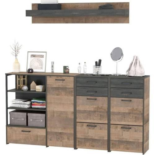 Трувор прихожая 10 Дуб Гранж Песочный/Интра