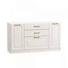 Ливерпуль Комод Белый/Ясень ваниль