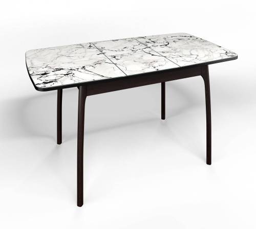 Стол СМ-1 Флорида опора массив изогнутая венге