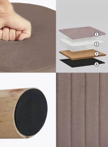 А9 Банкетка стеганная (на ножках), №08 Какао