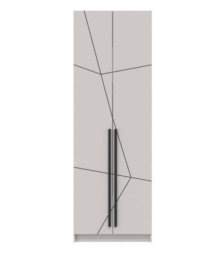Шкаф для одежды 67.14 "Брандо" (2-х дв.) МДФ ГЕОМЕТРИЯ Кашемир