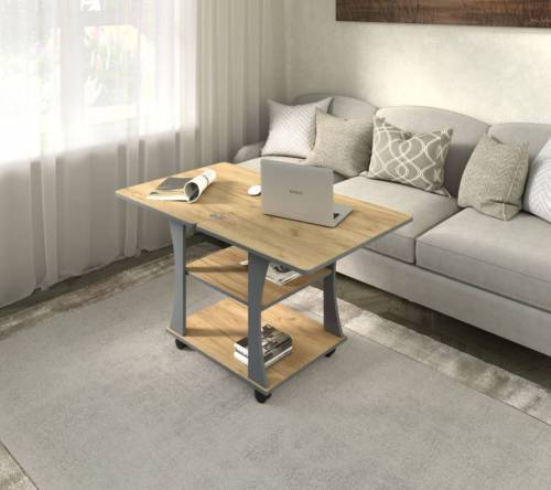 Стол журнальный СЖ-2 дуб крафт/графит