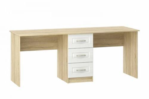 Стол письменный Оливия НМ 041.37 Дуб Сонома/белое дерево