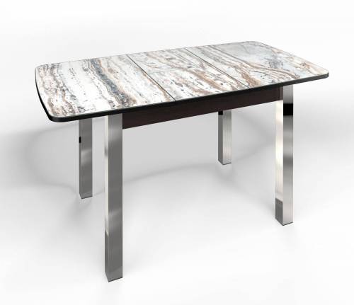 Стол СМ-2 Флорида ноги окрас квадратный венге/хром