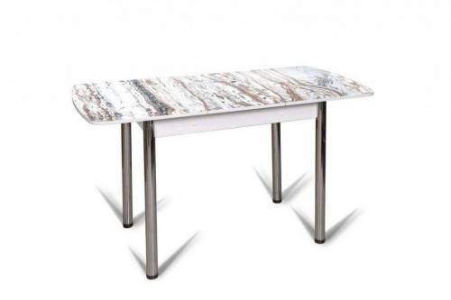 Стол Флорида СМ-2/Серебро/Белый